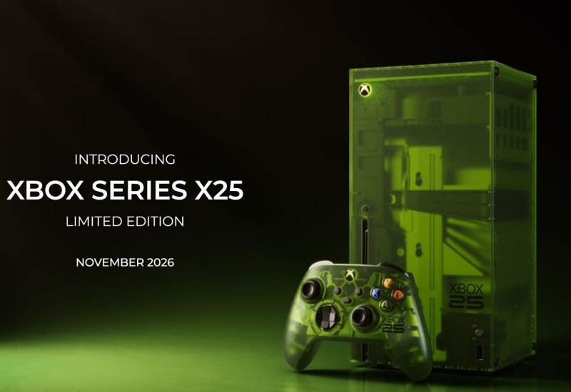 К 25-летию первой Xbox выйдет приставка Xbox Series X25 Limited Edition в полупрозрачном зелёном корпусе