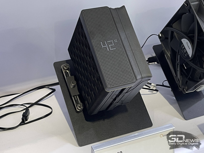 Репортаж со стенда Ocypus на Computex 2026: корпусные дисплеи, СЖО с обдувом VRM, кулеры с дисплеями и новые корпуса