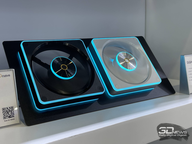Репортаж со стенда Ocypus на Computex 2026: корпусные дисплеи, СЖО с обдувом VRM, кулеры с дисплеями и новые корпуса