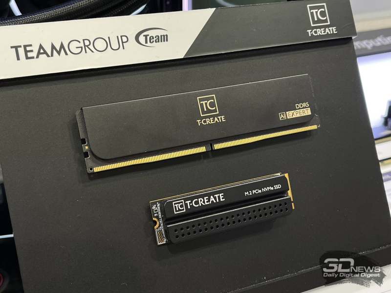 Репортаж со стенда TeamGroup на Computex 2026: модули на 128 Гбайт, деревянная память и SSD с дистанционным самоуничтожением