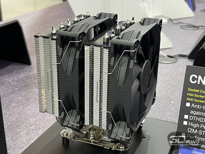 Репортаж со стенда Zalman на Computex 2026: «гоночные» кулеры, корпуса с экранами и блок питания на 3000 Вт